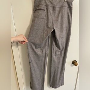 GUC Lululemon Mid Rise Wide Leg Yoga Pant, Size is Around 8-12, Heathered Purple